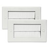 Evoges Brush Faceplate White Brushplate Wall Plate (Pack of 2,