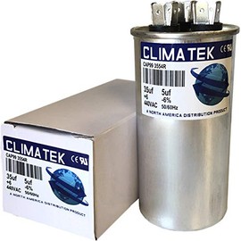 97F9834 - 35 + 5 uf MFD 370 Volt VAC - ClimaTek Round Dual Run Capacitor Upgrade for GE Genteq