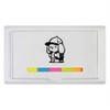 'Schoolboy Puppy with Backpack' Sticky Note Ruler Pad (ST00038834)