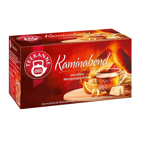 Teekanne Kaminabend Roiboos Tea with Marzipan 20 Tea Bags