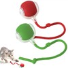 Chewie Ball, Juguete Interactivo para Gatos, Rojo+Verde