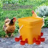 Automatic Chicken Waterer Cup with 12L Handheld Barrel Poultry Drinking
