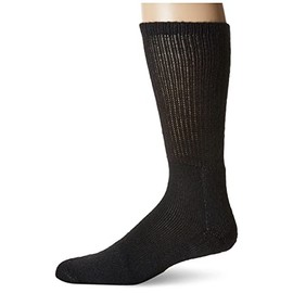 thorlos Tx Max Cushion Crew Tennis Socks, Black (1 Pair), Medium