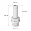 sourcing map PVC Barb Hose Fitting Connector Adapter 8mm or