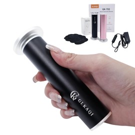 4.8IN Longer Electric Foot Callus Remover, Professional Aluminum Callus Remover for Feet with 80pcs Sandpaper Discs, Stepless Speed Control Pedicure Tools for Dead Skin Calluses (Black)