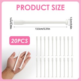 20Pcs Disposable Suppository Applicator, Individually Wrapped Smooth Vaginal Applicator, Portable Pessary Applicators for Women Cleaning Tools
