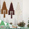 HunnmingRe Large Macrame Christmas Tree 3 Set Macrame Christmas Decorative