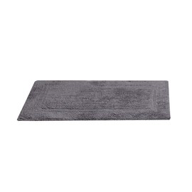 Better Trends Lux Collection is Ultra Soft Plush and Absorbent Tufted Bath Mat Rug 100 Percent Cotton in Vibrant Colors, 21" x 34", Gray