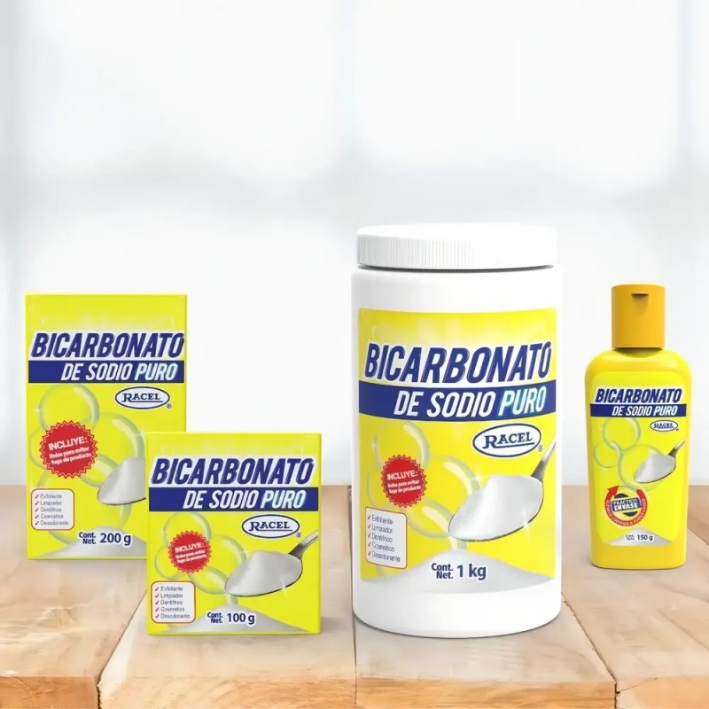 2 Botes De Bicarbonato De Sodio Racel 2 Kg