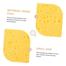 BIUDECO 45pcs Heart Facial Sponges Portable Compressed Face Scrubbers for Makeup Removal for Daily Use Lightweight