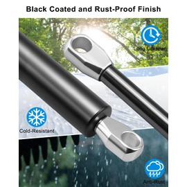 RV Awning Gas Shock Strut Spring Lift Support Arm Replace 260282 C16-22528 107316 24934 Fit for RV Camper Awning, 24.3" 136lb 605N Black, 2 Pcs