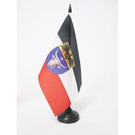 AZ FLAG German South-West Africa 1884-1915 Table Flag 5'' x 8'' - German Empire Desk Flag 21 x 14 cm - Black plastic stick and base