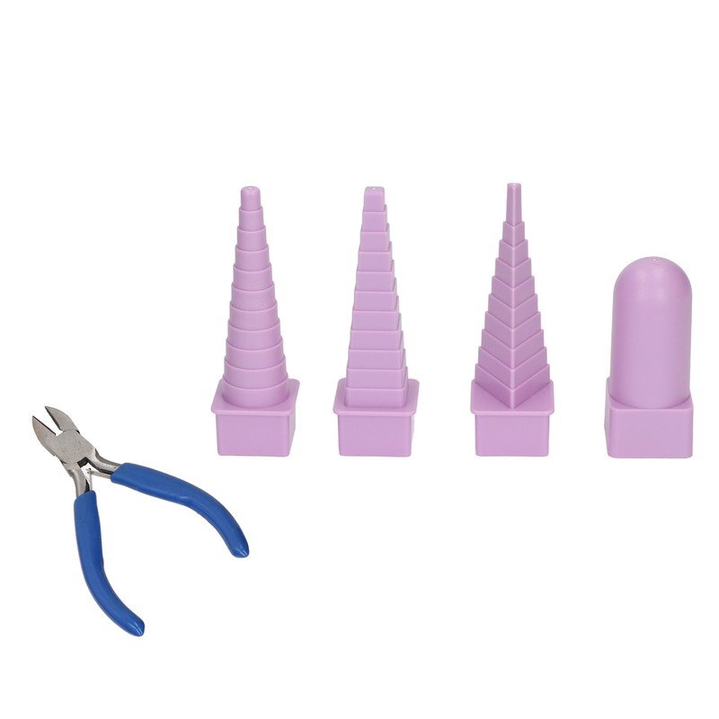 4Pcs Jewelry Mandrel Round Oval Triangle Square Jewellery Making Tool