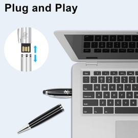 64GB USB Flash Drive 2 Pack, Metal Pen Drive Thumb Drive, Waterproof USB 2.0 Portable Jump Drive for Laptop Computer Tablet (2 Colors: Silver Black)