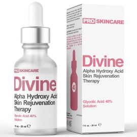 Divine Derriere Glycolic Acid Chemical Face Peel Kit Medical Grade 100% Pure Acne Scars Wrinkles