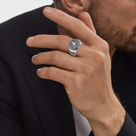 MISTBEE Viking Raven Ring for Men Women 925 Sterling Silver Viking Vegvisir Ring Norse Jewelry for Birthday Christmas(8-9), 8, Sterling Silver, No Gemstone