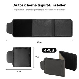 Seat Belt Clips, Pack of 4 Car Seat Belt Adjuster Universal Seat Belt Clip Seat Belt Adjuster Strap Clip Seat Belt Positioner for Relaxing Shoulder and Neck