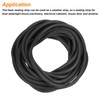 sourcing map Foam Rubber Weather Seal Strip, 8mm(0.31") Diameter x