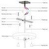 MAYOMAJO 5-1/8 Inches Light Canopy Kit with Heavy Duty Replacement