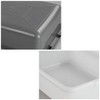 Nicesh 3-Pack 13 L Plastic Commercial Bus Tub, Gray Bus