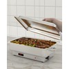 Takywep Electric Chafing Dish for Buffet,Food Warmer and Servers,9QT Rectangular