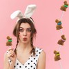 Fruidles Easter Bunny Lollipops Suckers, Colorful Easter Eggs, Fat-Free -