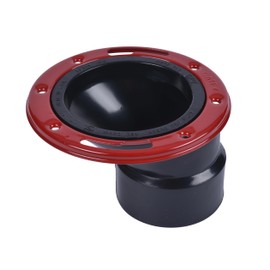 Level-Fit 43500 Offset Toilet Flange, 3 X 4 in, ABS Plastic