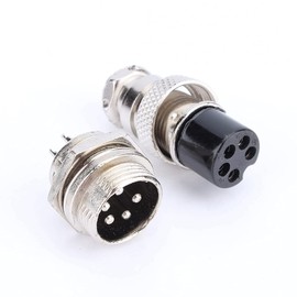 M16 16mm 5 Pin Screw Electrical Aviation Plug Connector Electrical Aviation Connector Plug (5 Pin)