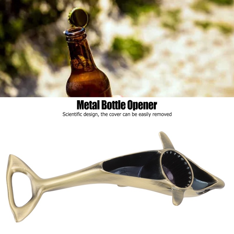 Dolphins Bottle Opener Effort Saving Cute Appearance Metal Beer Opener