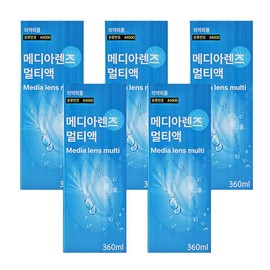 Media Lens 메디아렌즈 소프트렌즈 멀티액 360ml X 5개 Medialens Soft Lens Multi-Purpose Solution 360ml x 5pcs