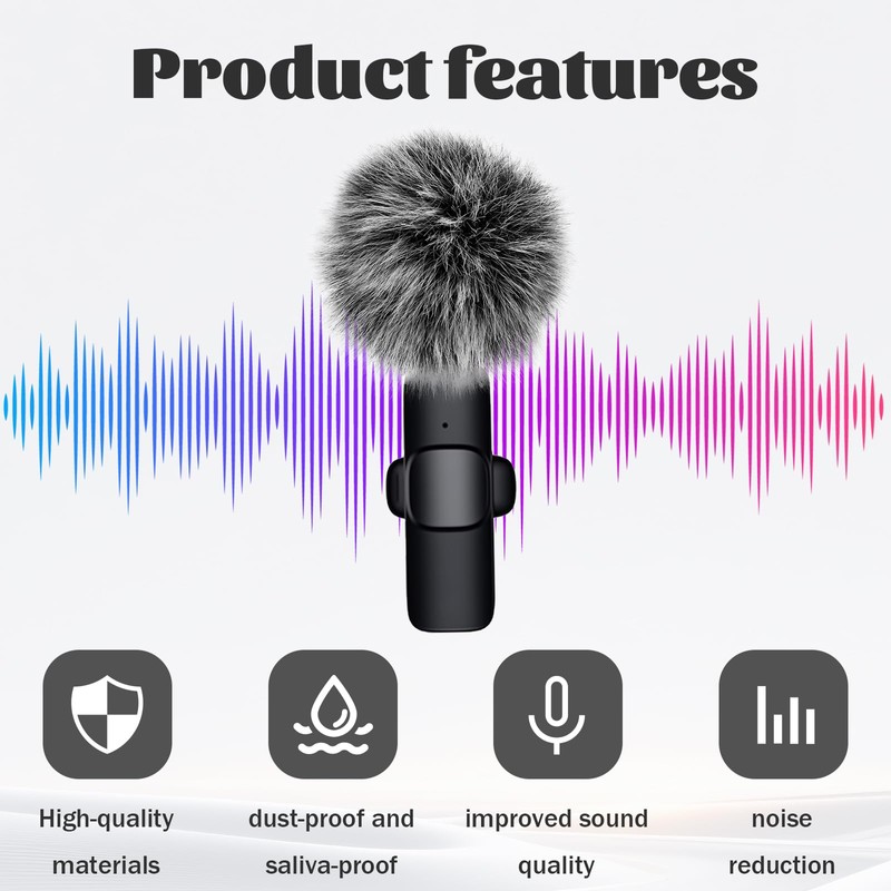 Mini Wireless Furry Windscreen Covers, 5 Pcs Furry Windscreen Muff