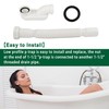 EIKLIM Low Profile 1 1/2 P Trap, Flexible Bathtub Shower