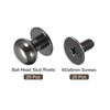 sourcing map 8mm Ball Head Stud Rivets Screw Back, 20Pack