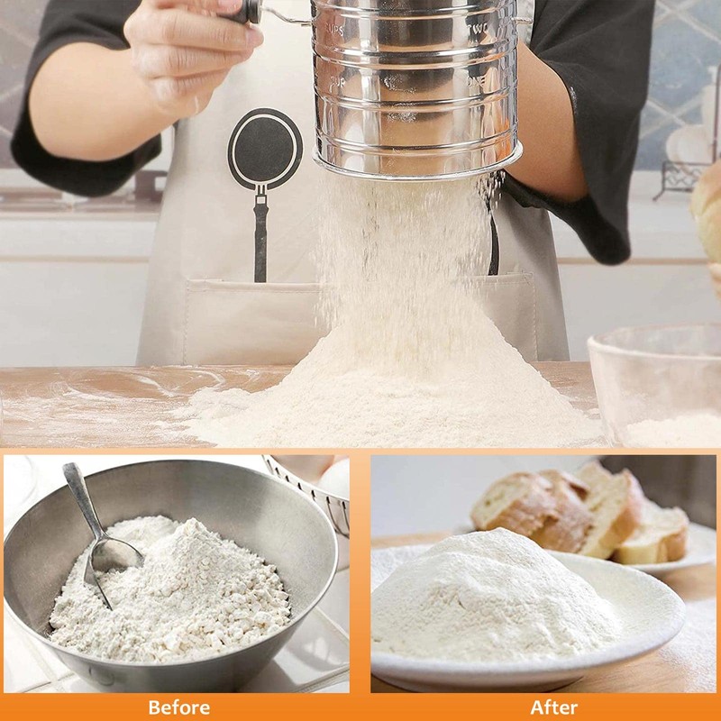HULISEN Pastry Cutter, Dough Blender, 3 Cup Flour Sifter and