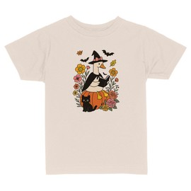 Goose Witch Read Book Toddler Kids T-Shirt 4T Natural