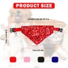4PCS Dog Bandanas Adjustable Dog Bandanas - Washable Neckerchiefs for