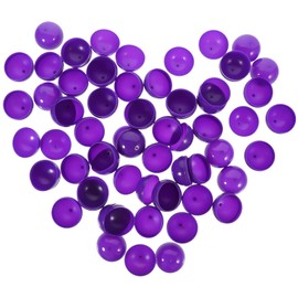 50pcs Balls Mini Capsules Plastic Hollow Round Raffle Balls Openable Bingo Balls Purple