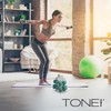 Tone Fitness 32 LB Neoprene Dumbbell Set with Storage Rack