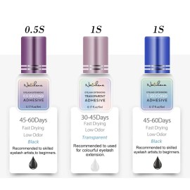 NATUHANA Eyelash Extensions Max Bond Glue 5ml /Adhesive 0.5 Sec Fast Strong