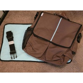 Tutta Bella Tuta Bella Dad's Messenger Style Organic Cotton Canvas Diaper Bag NWT Adj Strap