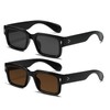 SUNBSR Classic Square Sunglasses for Women Men Trendy Thick Frame