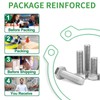 Zmbroll M4 Hex Bolts 425Pcs External Hex Drive Screws Metric
