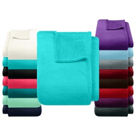 npluseins Coral Fleece Blanket Extra Cuddly and Fluffy 1523.2204 Approx. 150 x 200 cm Turquoise
