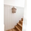 Luxdecor Real Wood Wall Planks - White Shiplap Boards 5"