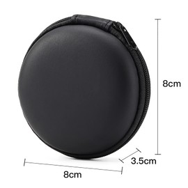 Earbud Storage Case, Semi-Hard Case, With Inner Net Pocket, Compact, Portable, Earphone Case, Small Items, Storage, Thin, Portable, Organization, Shockproof, Storage Case, Earphones, USB Drives,