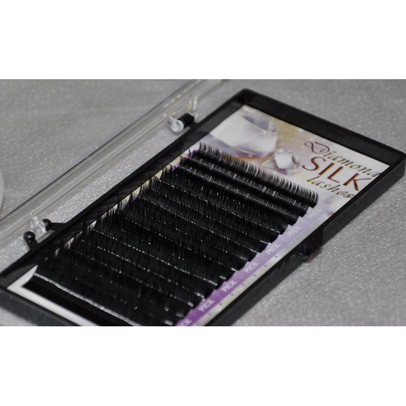 Diamond Silk J Curl Size .20mm x 9mm Eyelash Extension