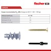 fischer | Caja Con 50 Taquetes de Nylon Autoperforante GKS