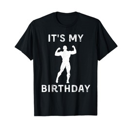 It's My Birthday Lifting Weights Lover Vintage Retro T-Shirt