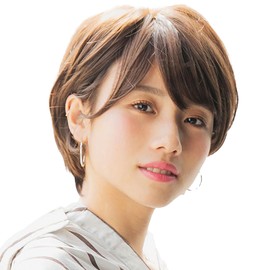 M.wig Certified, Medical Full Wig, Fully Hand Planted, S, M, Size, "Angel Modish Short", Natural, Easy to Wear, Heat Resistant, I-Shaped Whorl, 100% Handmade, Breathable, Short Wig, Wig, Women (M,