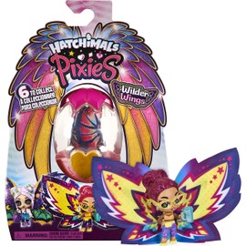 Hatchimals Wilder Wings Pixies Collectible Figure with Fabric Wings and 2 Accessories (Designs May Vary)